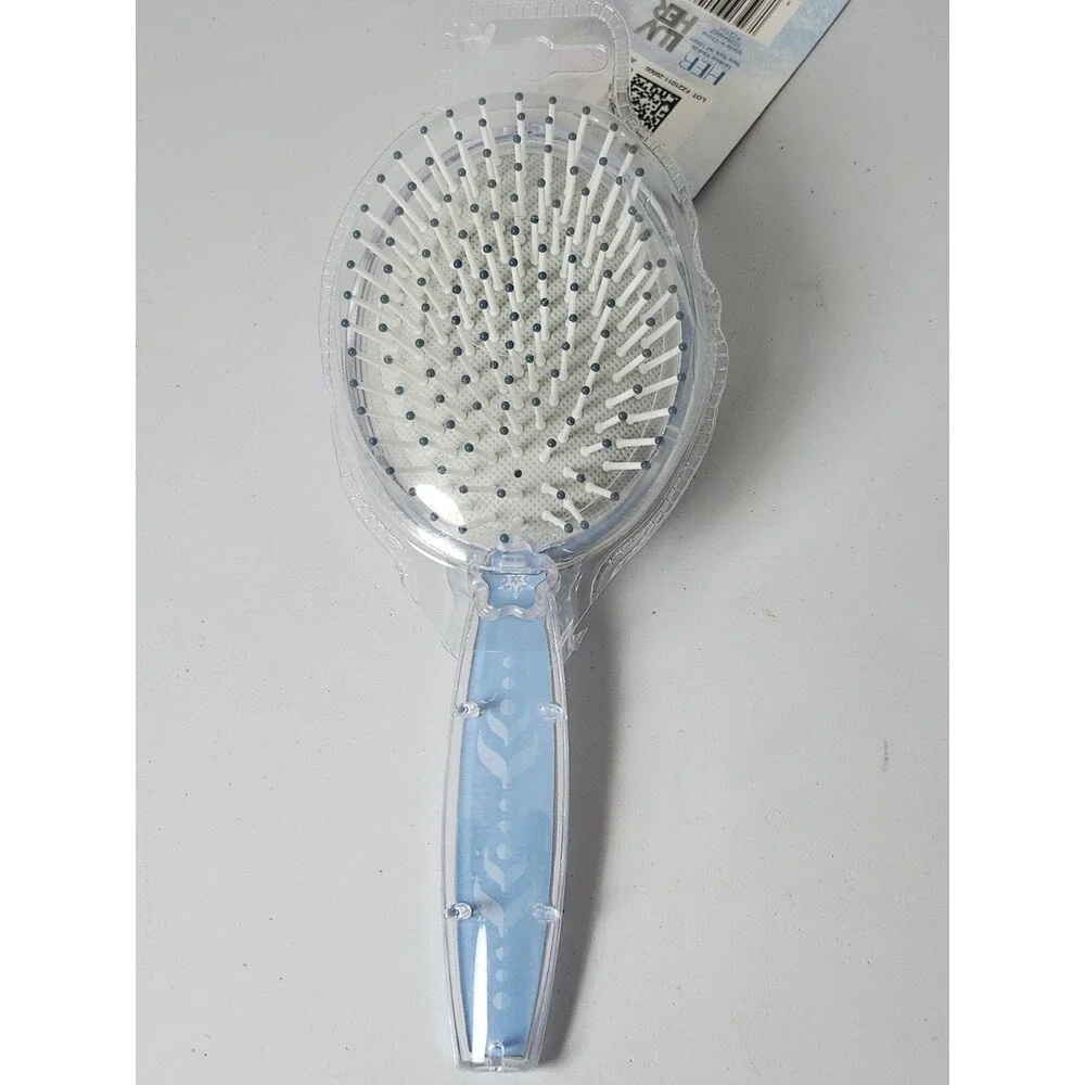 Frozen 2 Girls Silver Snowflake Confetti Hair Brush
